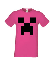 Мъжка тениска Minecraft Creeper Face 1