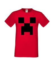 Мъжка тениска Minecraft Creeper Face 1