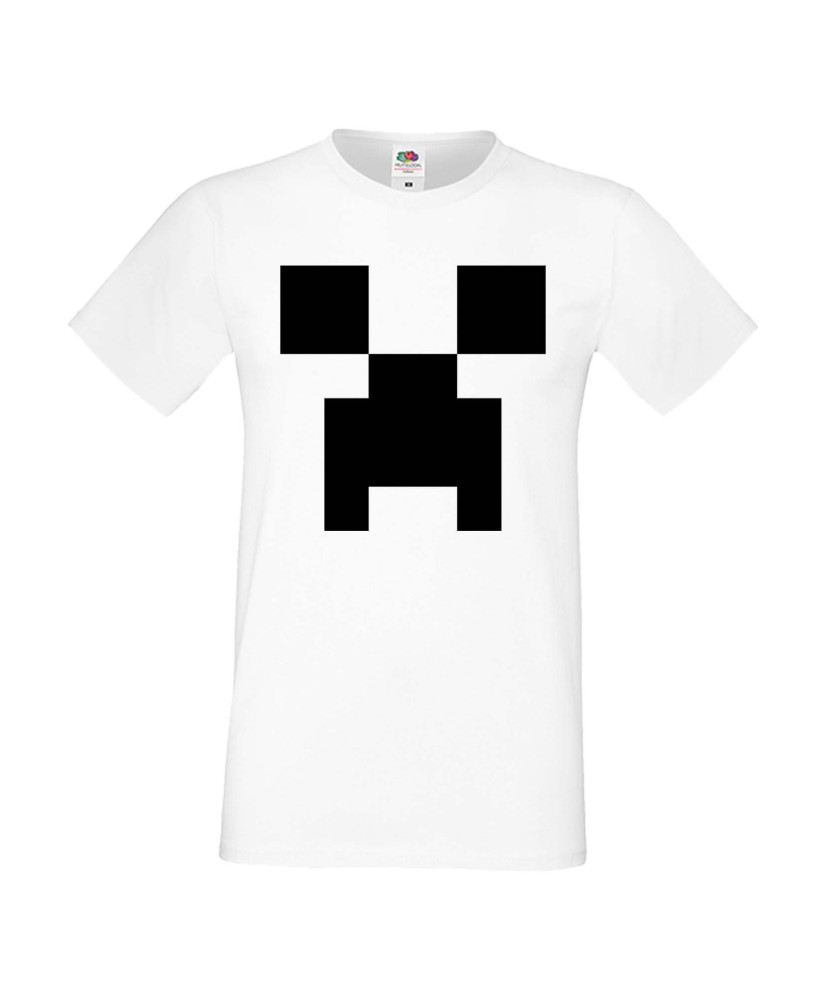 Мъжка тениска Minecraft Creeper Face 1