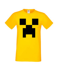 Мъжка тениска Minecraft Creeper Face 1