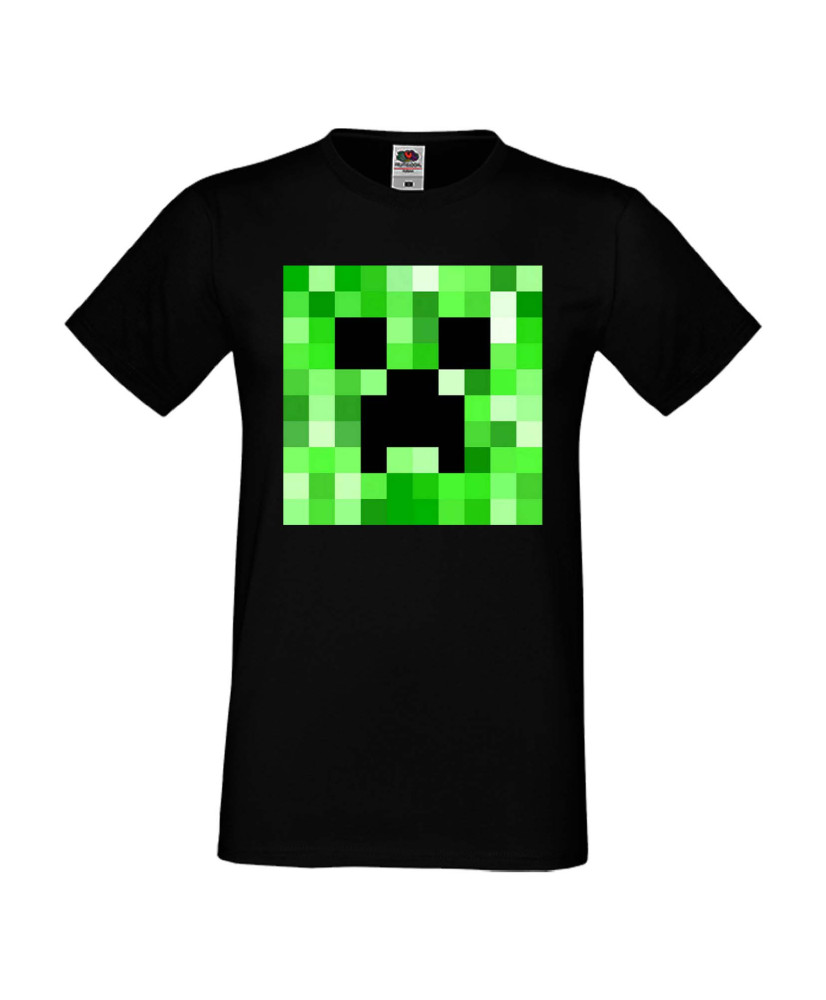 Мъжка тениска Minecraft Creeper Face 2