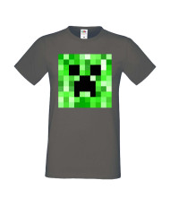 Мъжка тениска Minecraft Creeper Face 2
