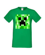 Мъжка тениска Minecraft Creeper Face 2