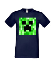 Мъжка тениска Minecraft Creeper Face 2