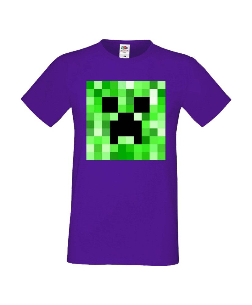 Мъжка тениска Minecraft Creeper Face 2