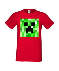 Мъжка тениска Minecraft Creeper Face 2