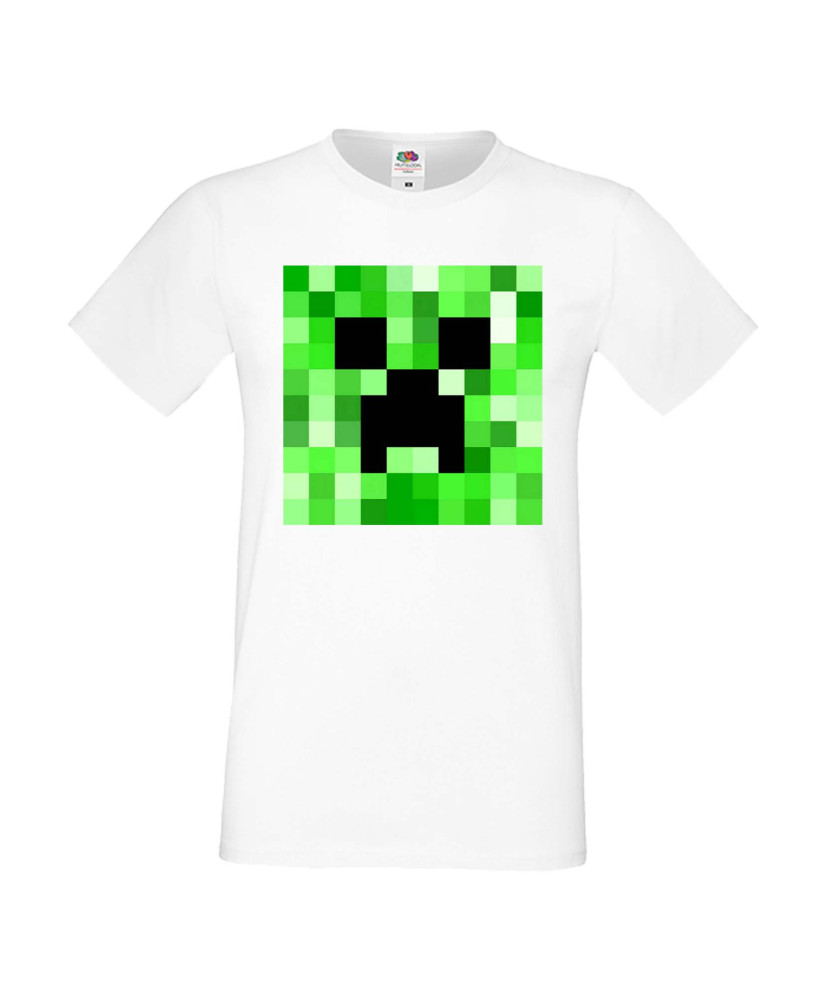 Мъжка тениска Minecraft Creeper Face 2