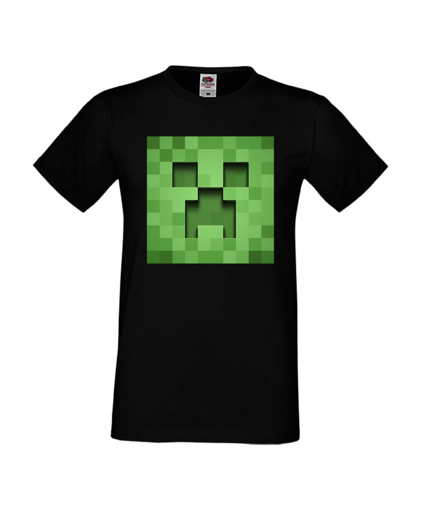 Мъжка тениска Minecraft Creeper Face 3