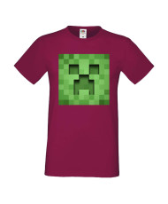Мъжка тениска Minecraft Creeper Face 3