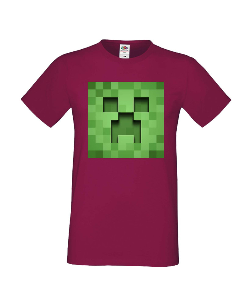 Мъжка тениска Minecraft Creeper Face 3