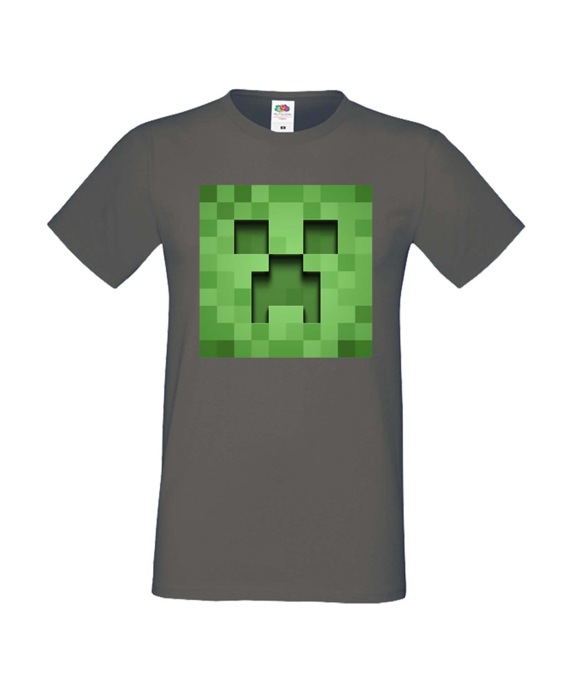 Мъжка тениска Minecraft Creeper Face 3