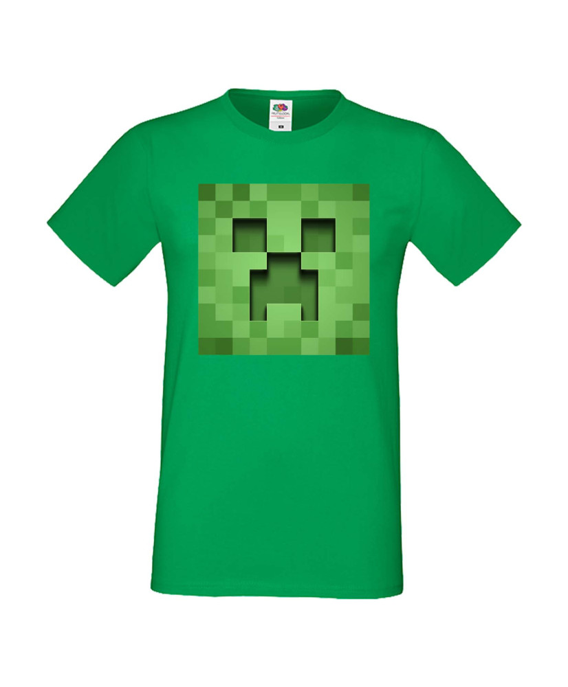 Мъжка тениска Minecraft Creeper Face 3
