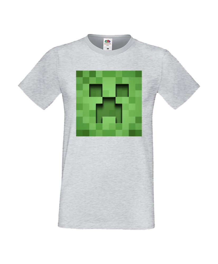 Мъжка тениска Minecraft Creeper Face 3
