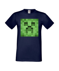 Мъжка тениска Minecraft Creeper Face 3