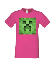 Мъжка тениска Minecraft Creeper Face 3