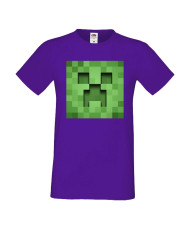 Мъжка тениска Minecraft Creeper Face 3