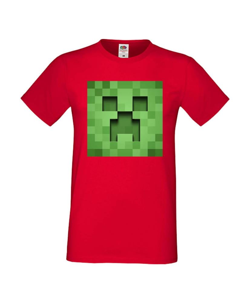 Мъжка тениска Minecraft Creeper Face 3