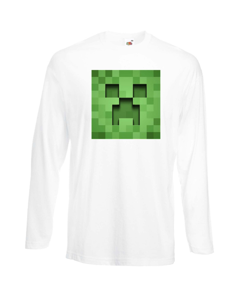 Мъжка тениска Minecraft Creeper Face 3