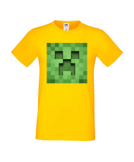 Мъжка тениска Minecraft Creeper Face 3
