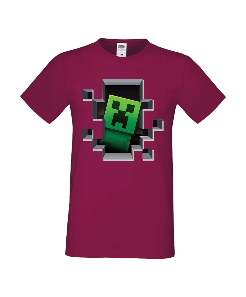 Мъжка тениска Minecraft Creeper Face 4