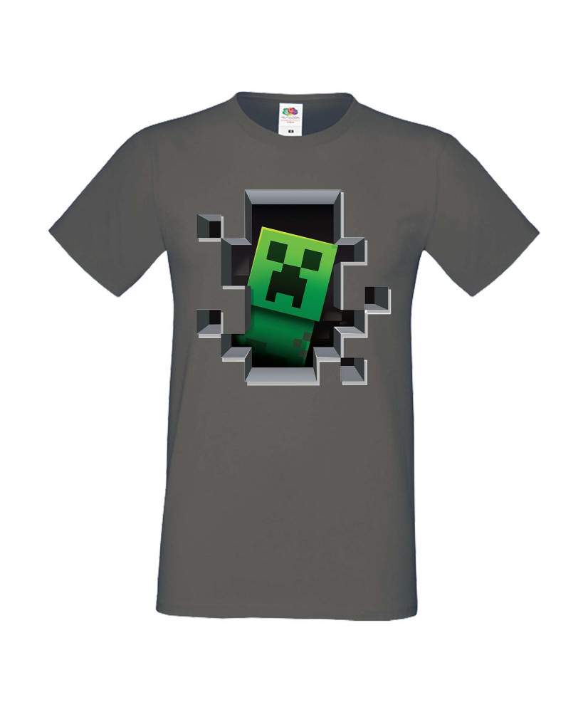 Мъжка тениска Minecraft Creeper Face 4