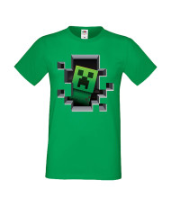 Мъжка тениска Minecraft Creeper Face 4