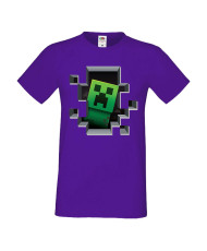 Мъжка тениска Minecraft Creeper Face 4