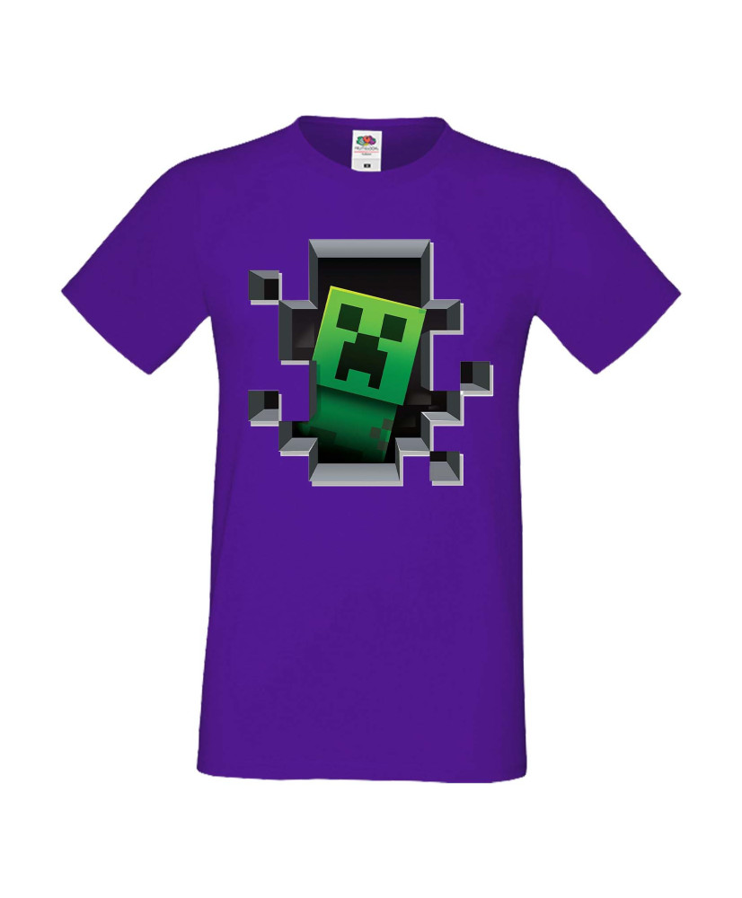 Мъжка тениска Minecraft Creeper Face 4
