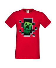 Мъжка тениска Minecraft Creeper Face 4