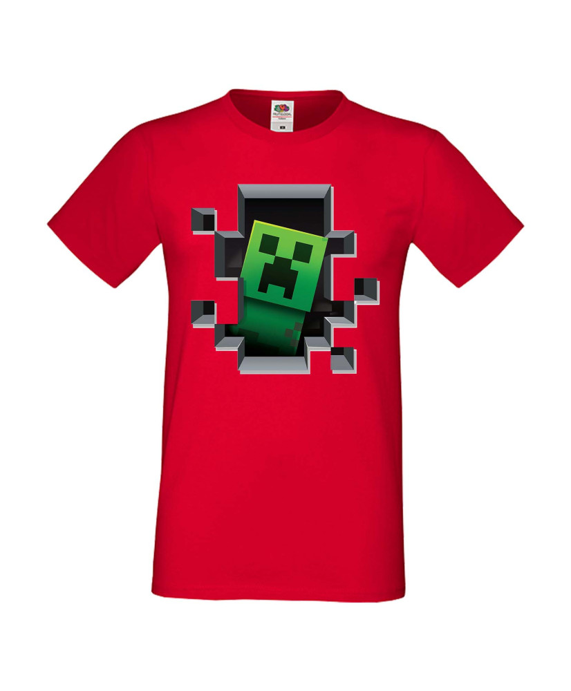 Мъжка тениска Minecraft Creeper Face 4