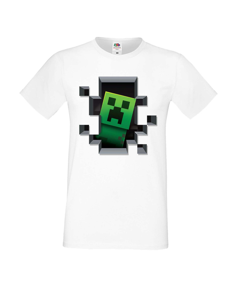 Мъжка тениска Minecraft Creeper Face 4