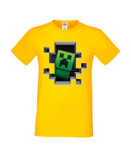 Мъжка тениска Minecraft Creeper Face 4