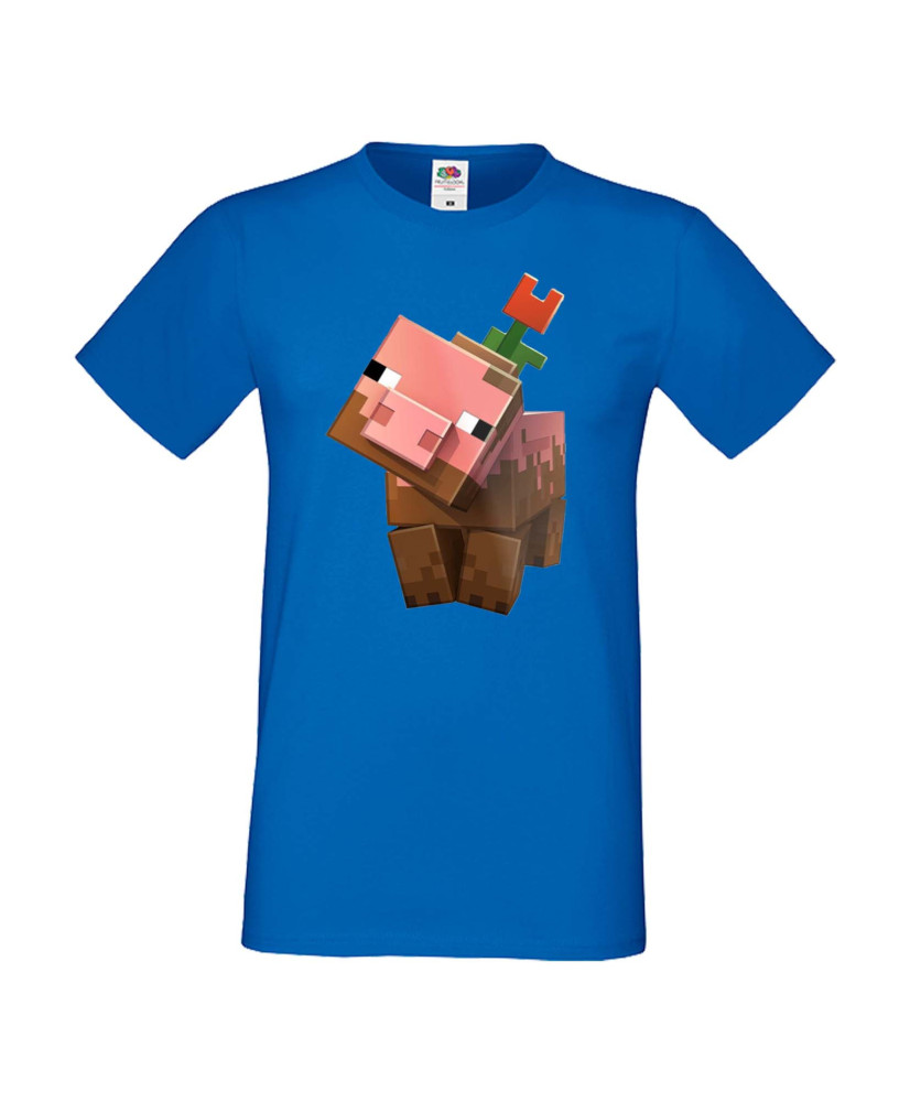 Мъжка тениска Minecraft Flower Pig