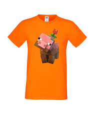 Мъжка тениска Minecraft Flower Pig