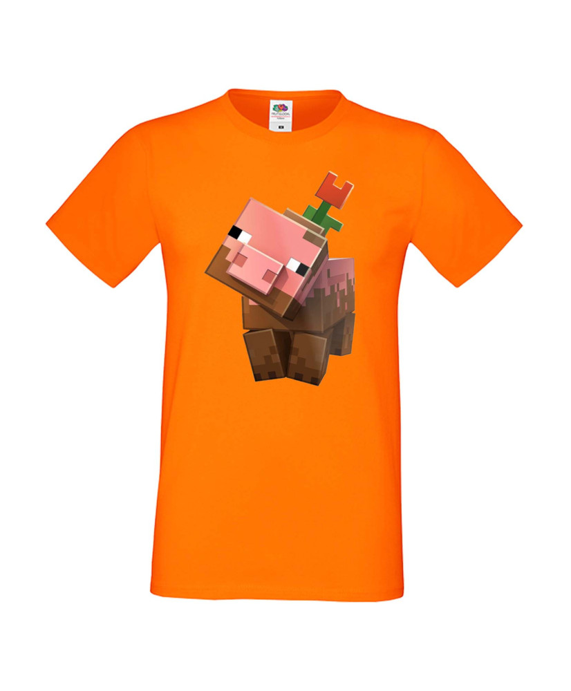 Мъжка тениска Minecraft Flower Pig