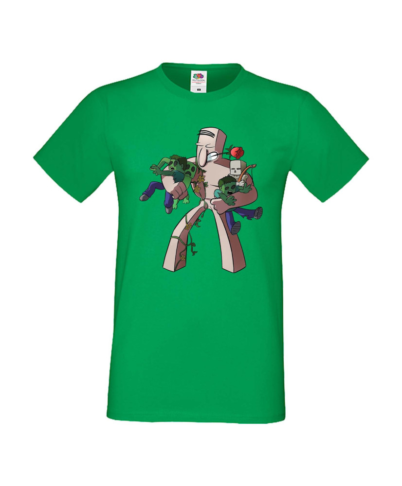 Мъжка тениска Minecraft Iron Golem