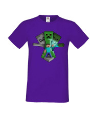 Мъжка тениска Minecraft Diamonds