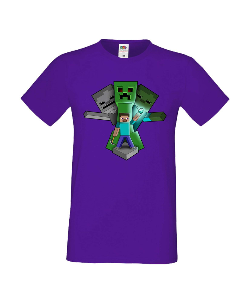 Мъжка тениска Minecraft Diamonds