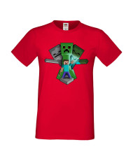 Мъжка тениска Minecraft Diamonds