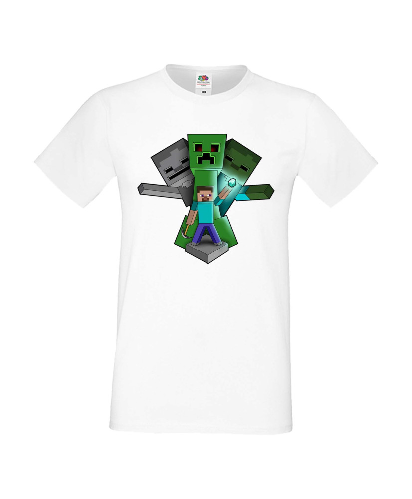 Мъжка тениска Minecraft Diamonds