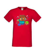 Мъжка тениска Minecraft Football