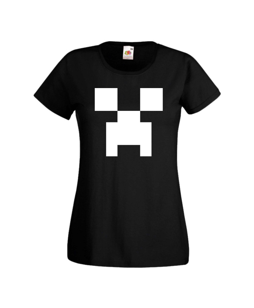 Дамска тениска Minecraft Creeper Face 1