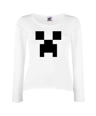 Дамска тениска Minecraft Creeper Face 1