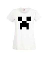 Дамска тениска Minecraft Creeper Face 1