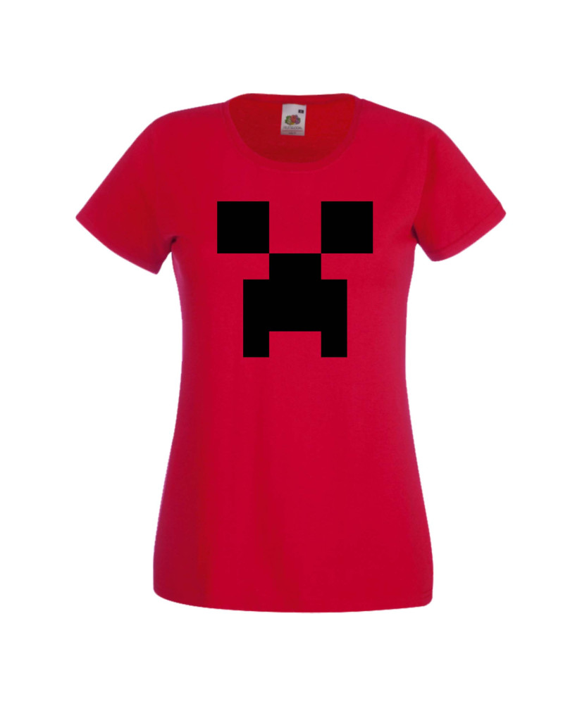 Дамска тениска Minecraft Creeper Face 1