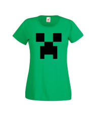 Дамска тениска Minecraft Creeper Face 1