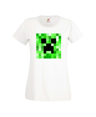 Дамска тениска Minecraft Creeper Face 2