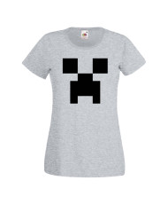 Дамска тениска Minecraft Creeper Face 1