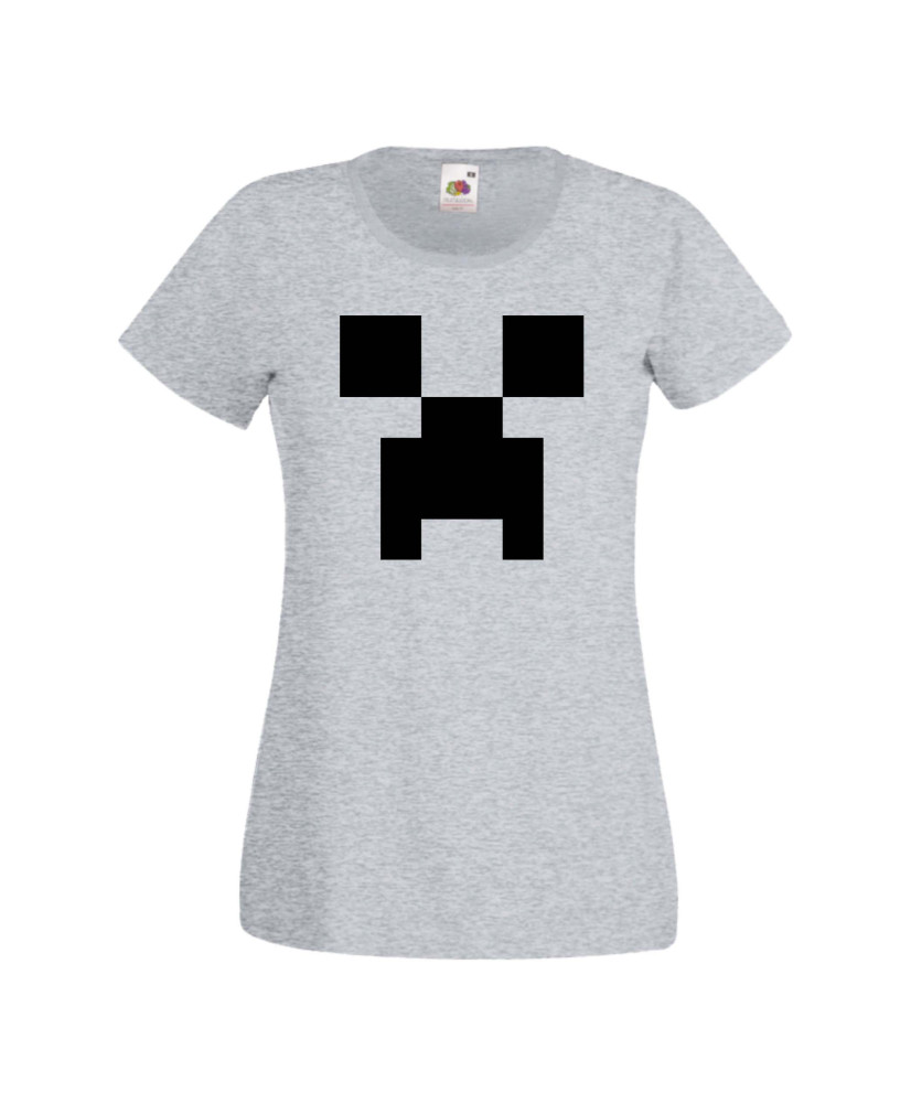 Дамска тениска Minecraft Creeper Face 1
