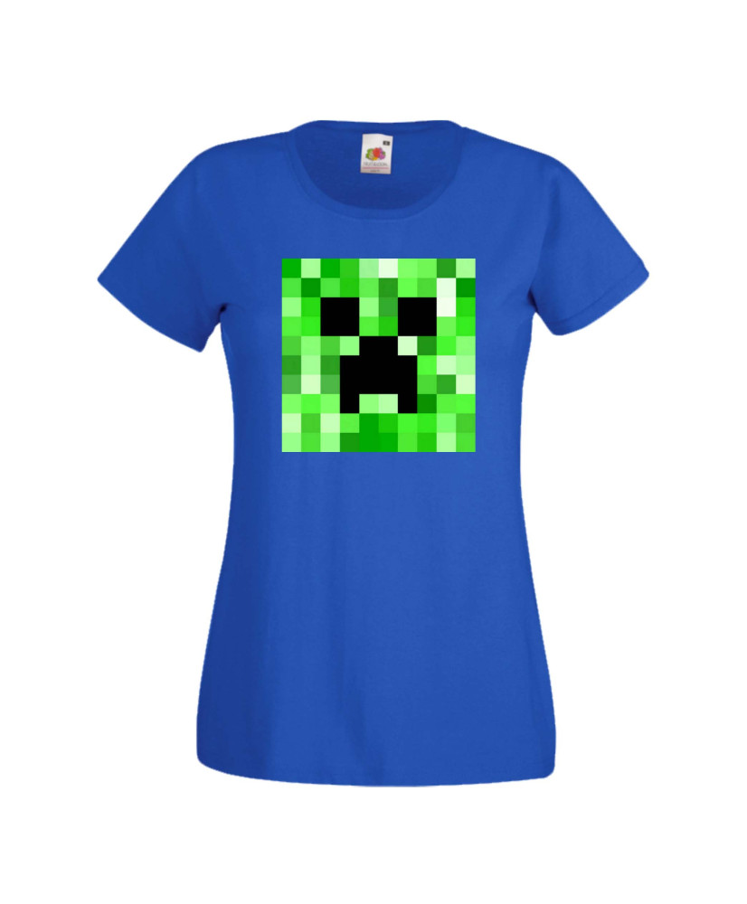 Дамска тениска Minecraft Creeper Face 2